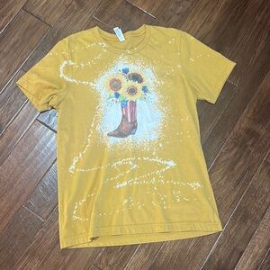 Boot and Flowers Tee